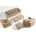 Savannah Loungeset Wicker Teakhout Apple Bee